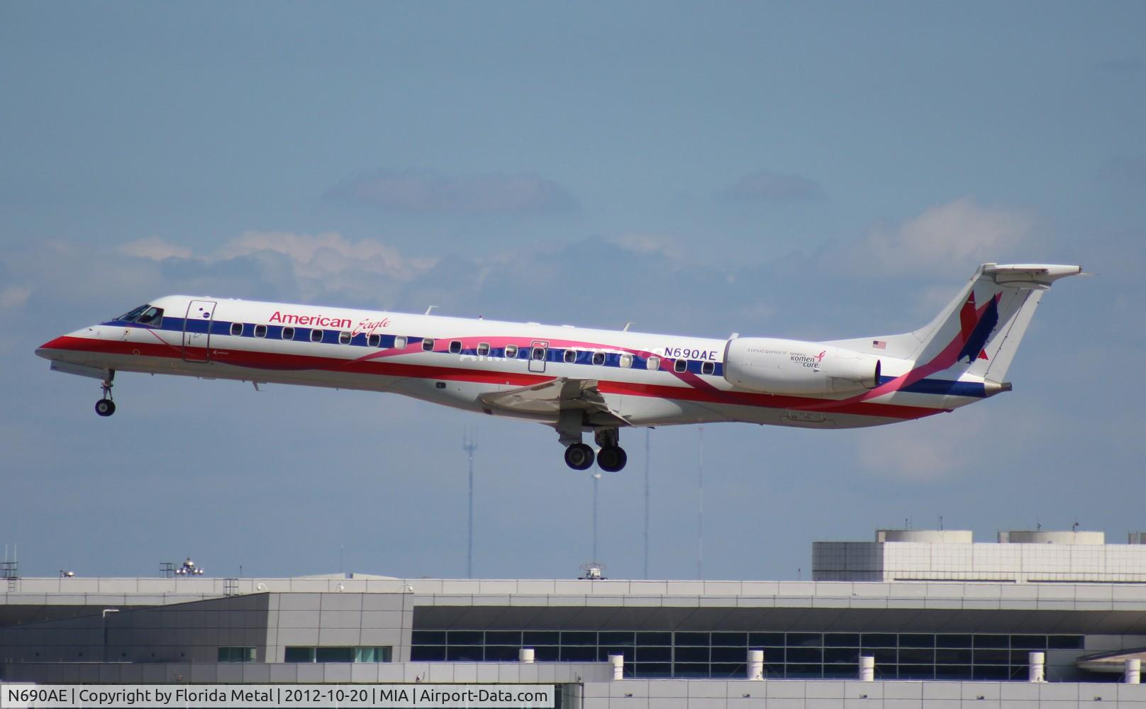N690AE, 2004 Embraer ERJ-145LR (EMB-145LR) C/N 14500858, Eagle ERJ-145