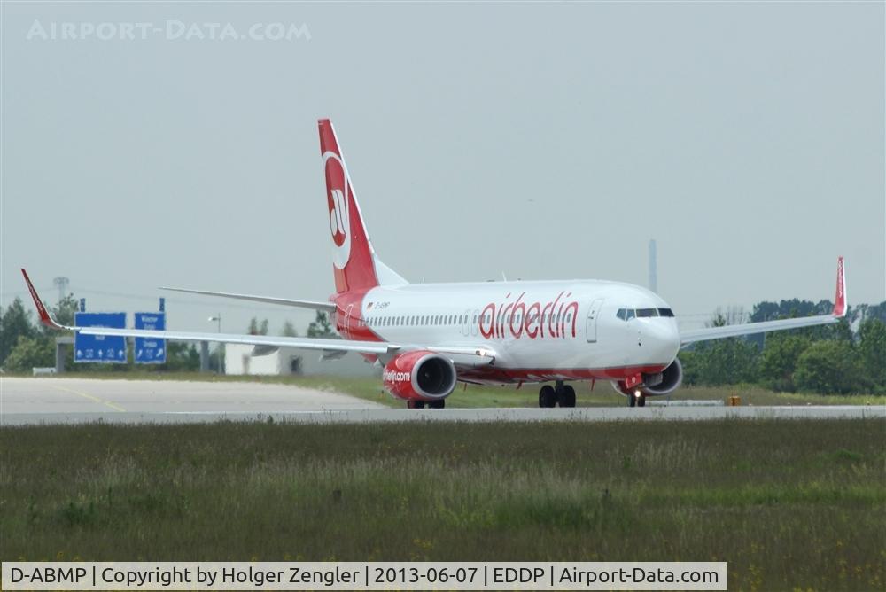 D-ABMP, 2013 Boeing 737-86J C/N 37779, A very new kid of AB-family exclusiv at LEJ holding point rwy 08L.....