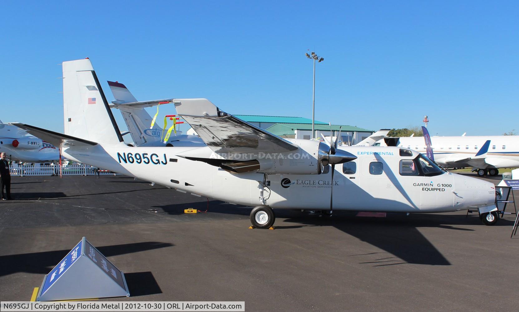 N695GJ, 1981 Gulfstream Am Corp Comm Div 695A C/N 96011, Gulfstream Am Rockwell Aero Commander 695A at NBAA