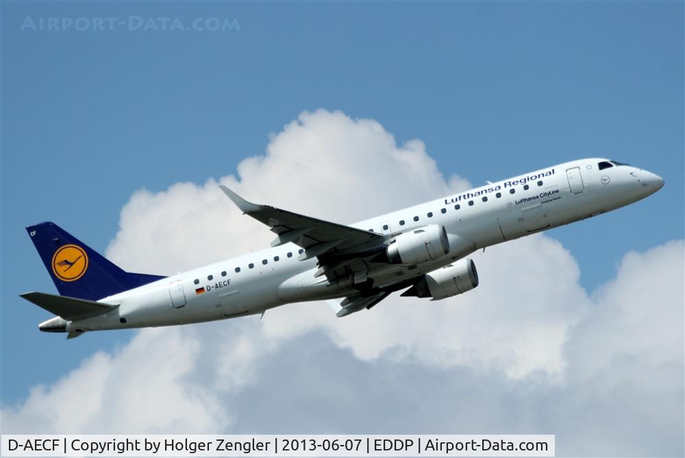 D-AECF, 2010 Embraer 190LR (ERJ-190-100LR) C/N 19000359, FRA noon shuttle is leaving picturesquely.....