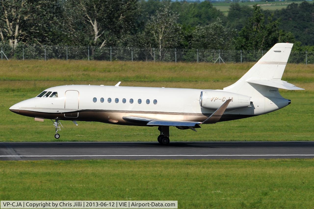 VP-CJA, 1995 Dassault Falcon 2000 C/N 18, Private