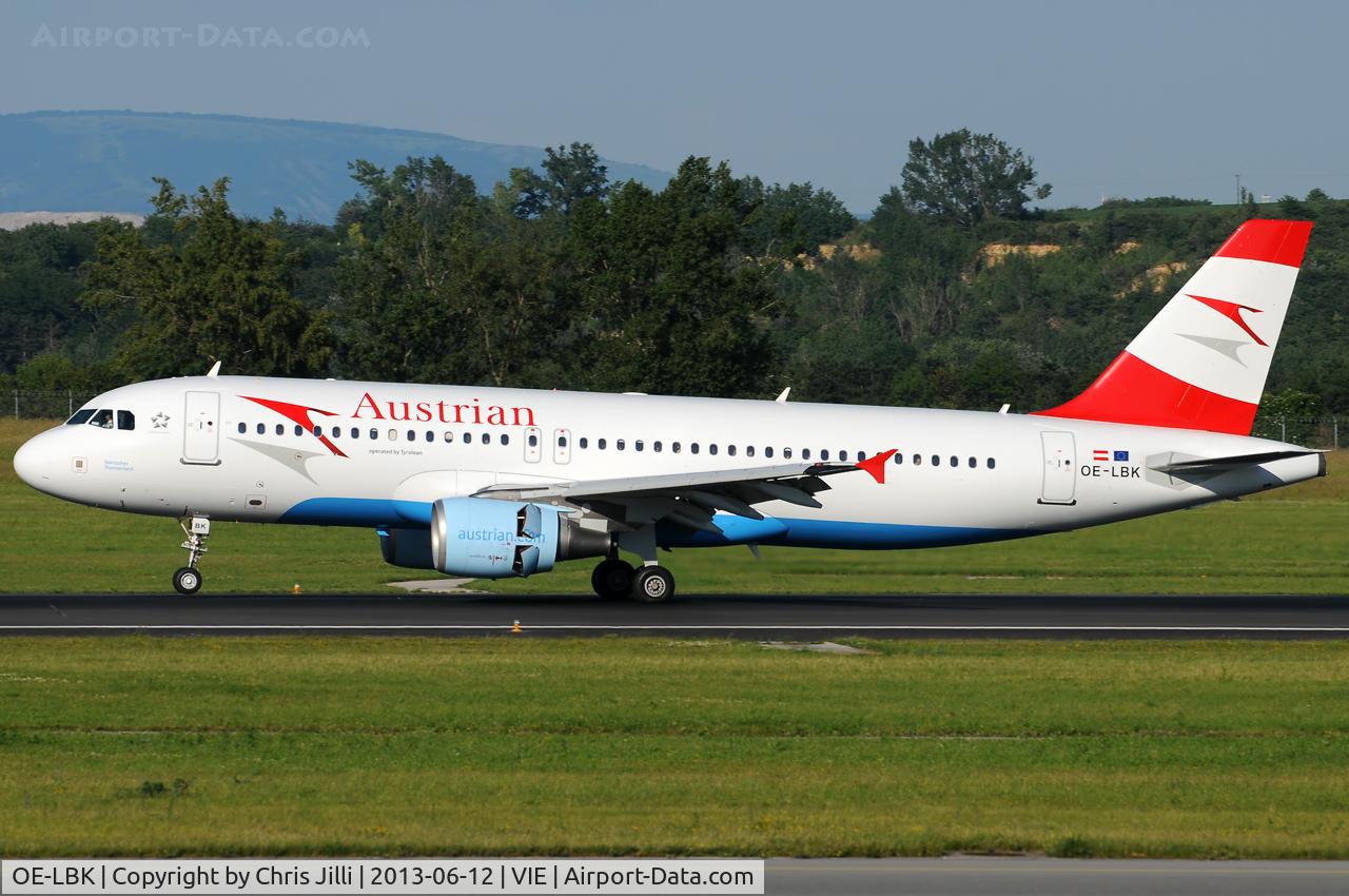 OE-LBK, 2003 Airbus A320-214 C/N 1931, Austrian Airlines