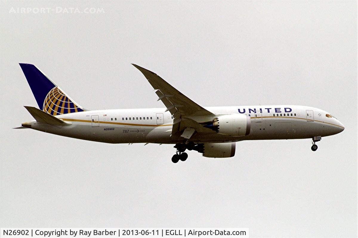N26902, 2012 Boeing 787-8 Dreamliner C/N 34822, Boeing 787-8 Dreamliner [34822] (United Airlines) Home~G 11/06/2013. UA124 first United flight into Heathrow.