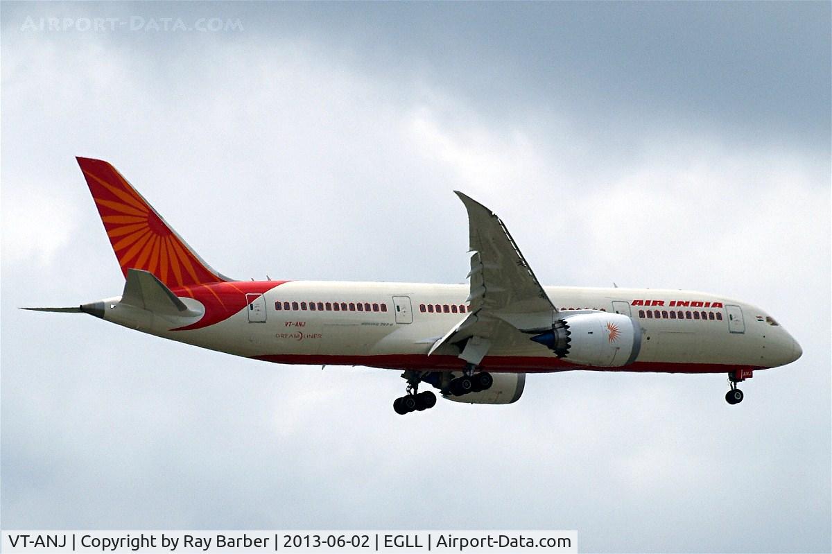 VT-ANJ, 2012 Boeing 787-8 Dreamliner C/N 36281, Boeing 787-8 Dreamliner [36281] (Air India) Home~G 02/06/2013