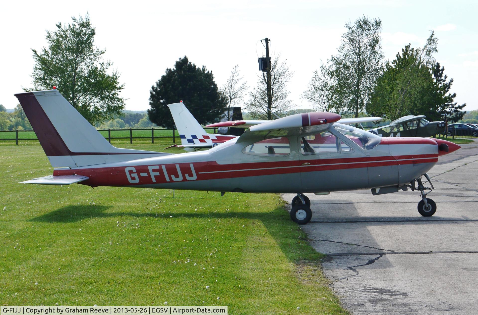 G-FIJJ, 1971 Reims F177RG Cardinal RG C/N 0031, Parked at Old Buckenham.