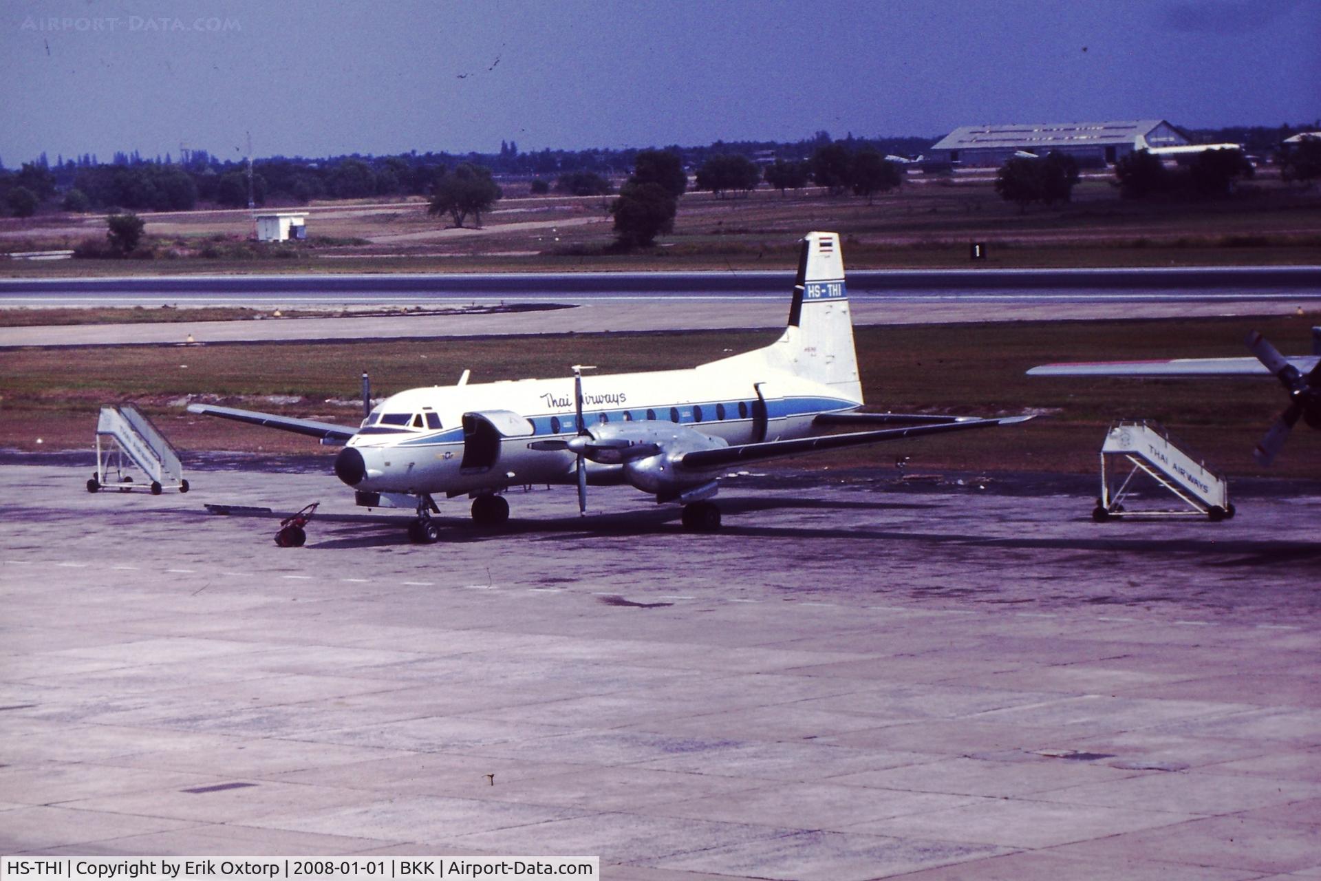 HS-THI, 1972 Hawker Siddeley HS.748 Series 2A C/N 1708, HS-THI in BKK Don Muang