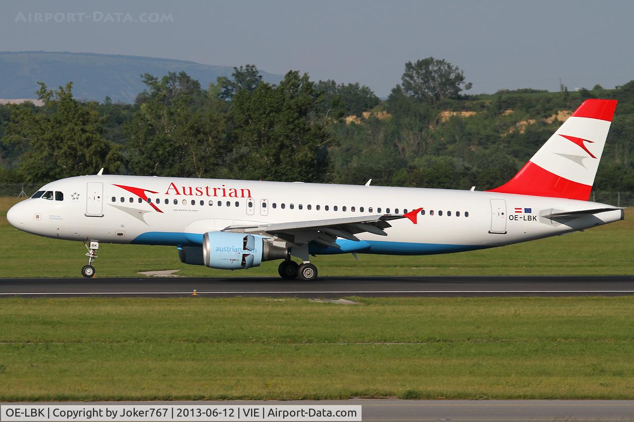 OE-LBK, 2003 Airbus A320-214 C/N 1931, Austrian Airlines
