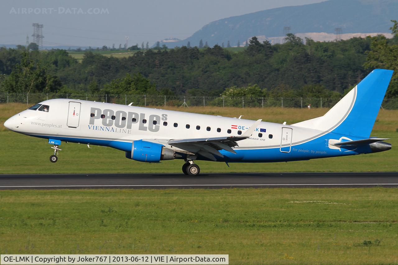 OE-LMK, 2006 Embraer 170LR (ERJ-170-100LR) C/N 17000150, People's Viennaline