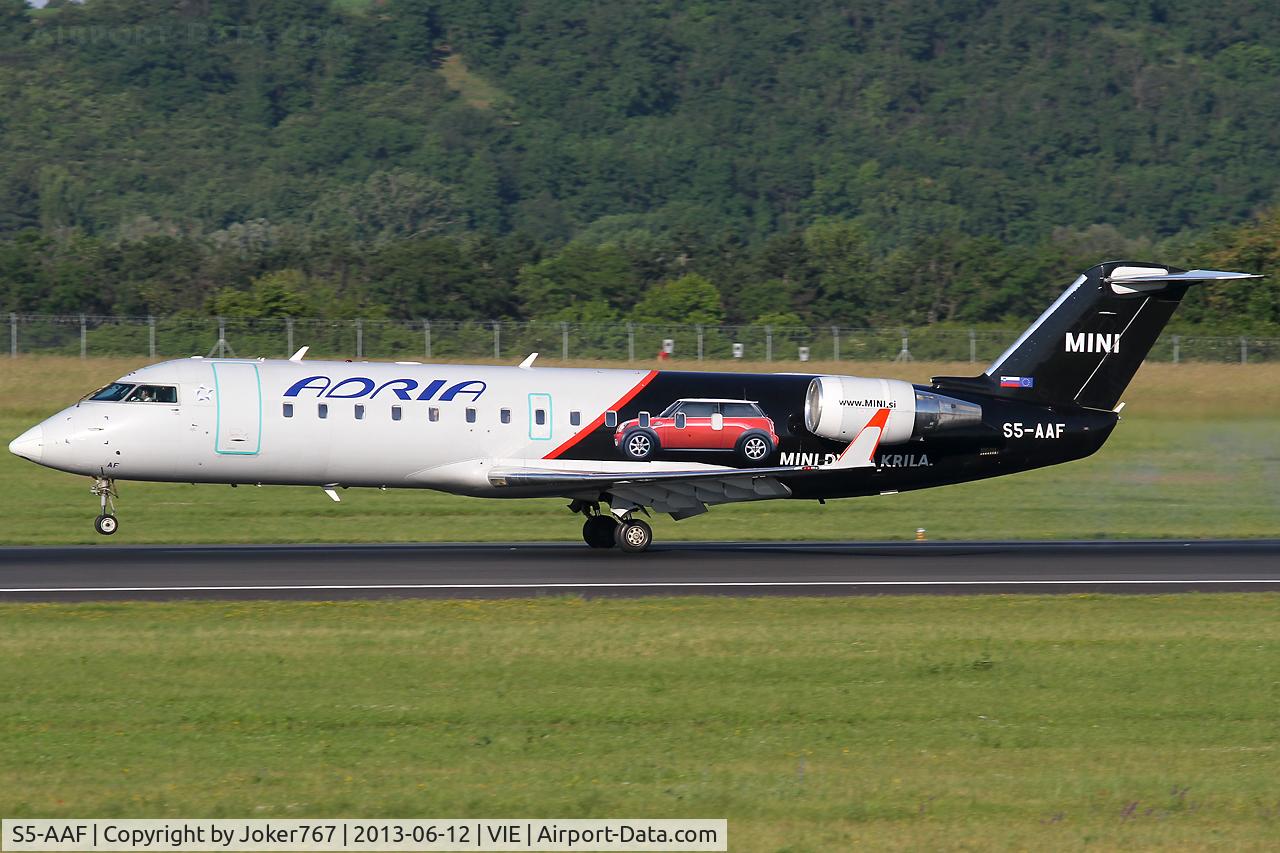 S5-AAF, 1998 Canadair CRJ-200LR (CL-600-2B19) C/N 7272, Adria Airways