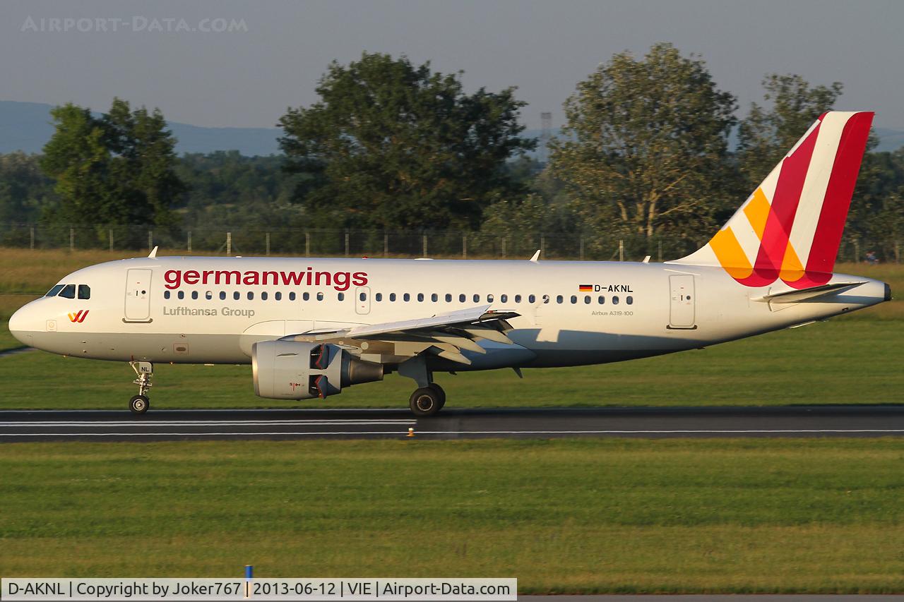 D-AKNL, 1999 Airbus A319-112 C/N 1084, Germanwings