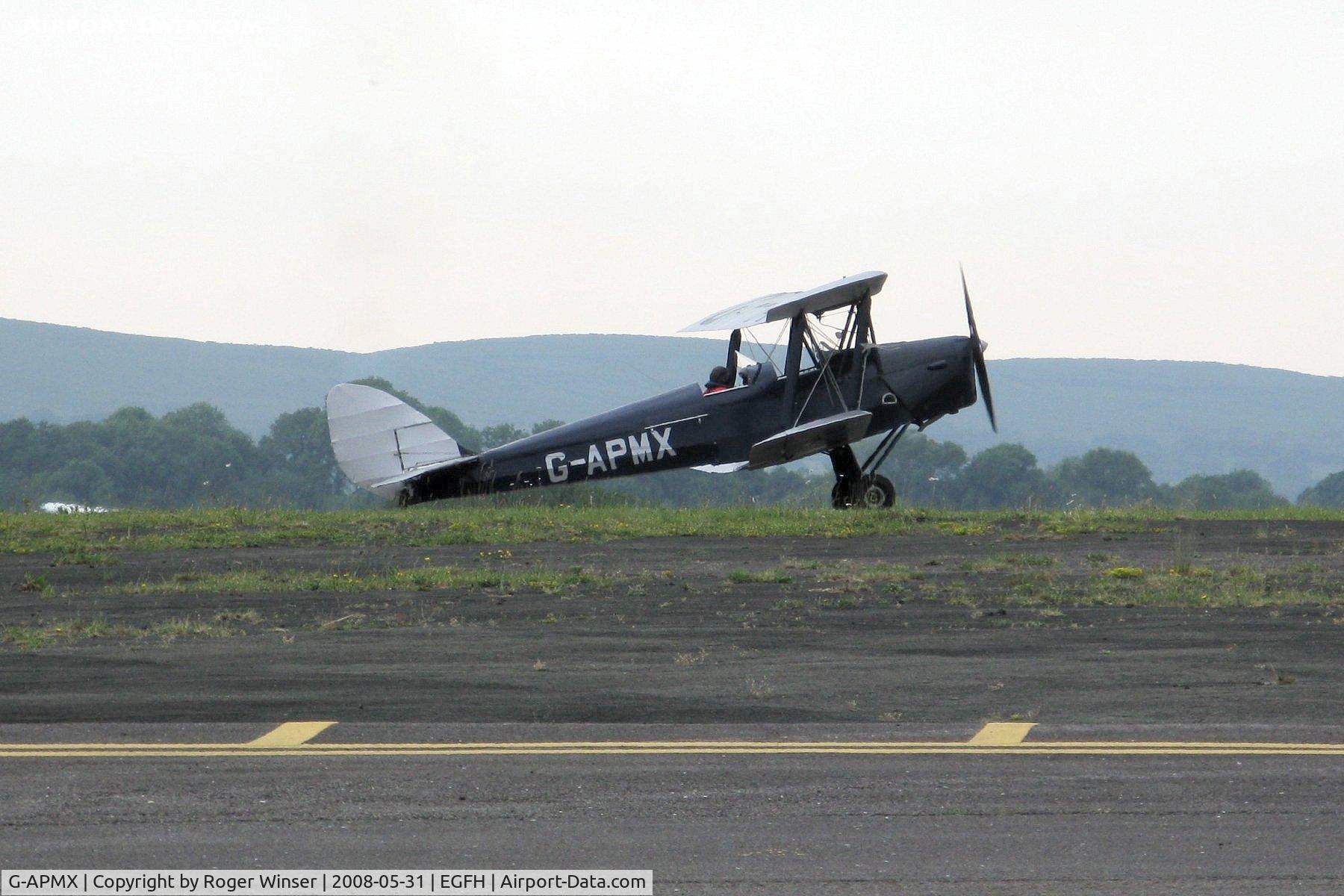 G-APMX, 1942 De Havilland DH-82A Tiger Moth II C/N 85645, Visiting Tiger Moth.