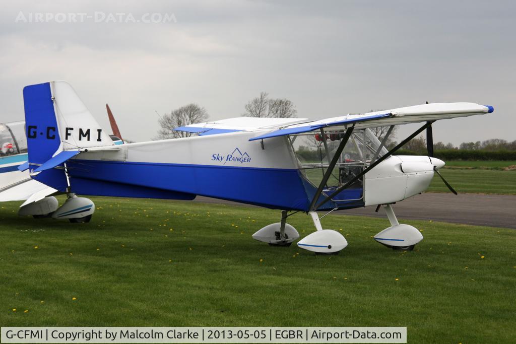 G-CFMI, 2008 Skyranger 912(1) C/N BMAA/HB/580, Skyranger 912(1) at The Real Aeroplane Club's May-hem Fly-In, Breighton Airfield, May 2013.