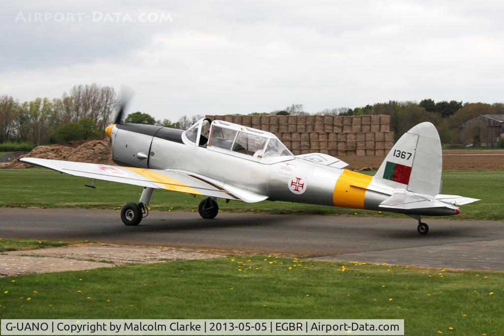 G-UANO, 1959 OGMA DHC-1 Chipmunk T.20 C/N OGMA-57, OGMA DHC-1 Chipmunk T.20 at The Real Aeroplane Club's May-hem Fly-In, Breighton Airfield, May 2013.