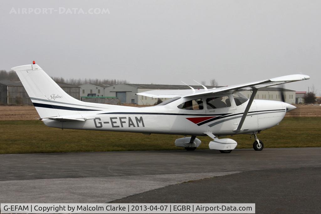 G-EFAM, 1999 Cessna 182S Skylane C/N 18280442, Cessna 182S Skylane  at The Real Aeroplane Club's Spring Fly-In, Breighton Airfield, April 2013.