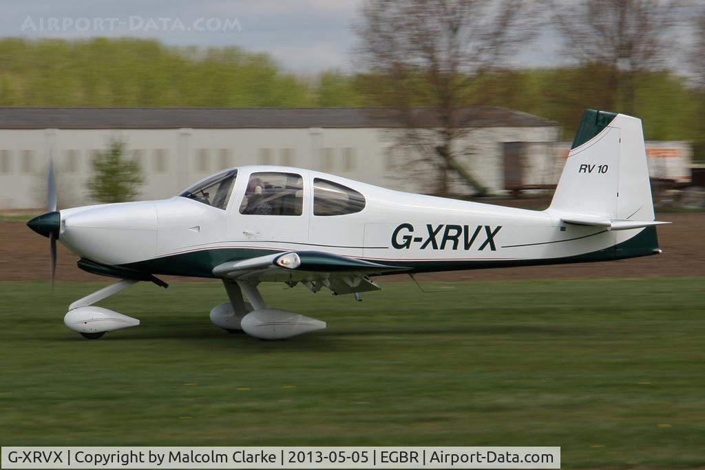 G-XRVX, 2006 Van's RV-10 C/N PFA 339-14592, Vans RV-10 at The Real Aeroplane Club's May-hem Fly-In, Breighton Airfield, May 2013.