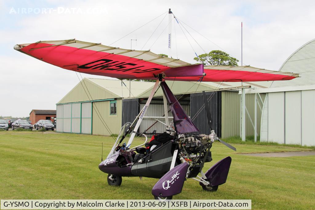 G-YSMO, 2004 Mainair Pegasus Quik C/N 8049, Mainair Sports Pegesus Quik, Fishburn Airfield, June 2013.