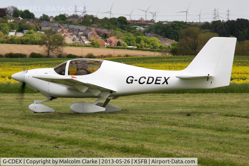G-CDEX, 2004 Europa Tri Gear C/N PFA 247-12507, Europa, Fishburn Airfield, May 2013.