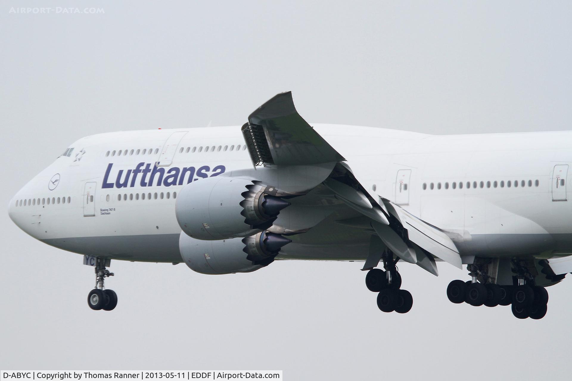 D-ABYC, 2012 Boeing 747-830 C/N 37828, Lufthansa Boeing 747-8