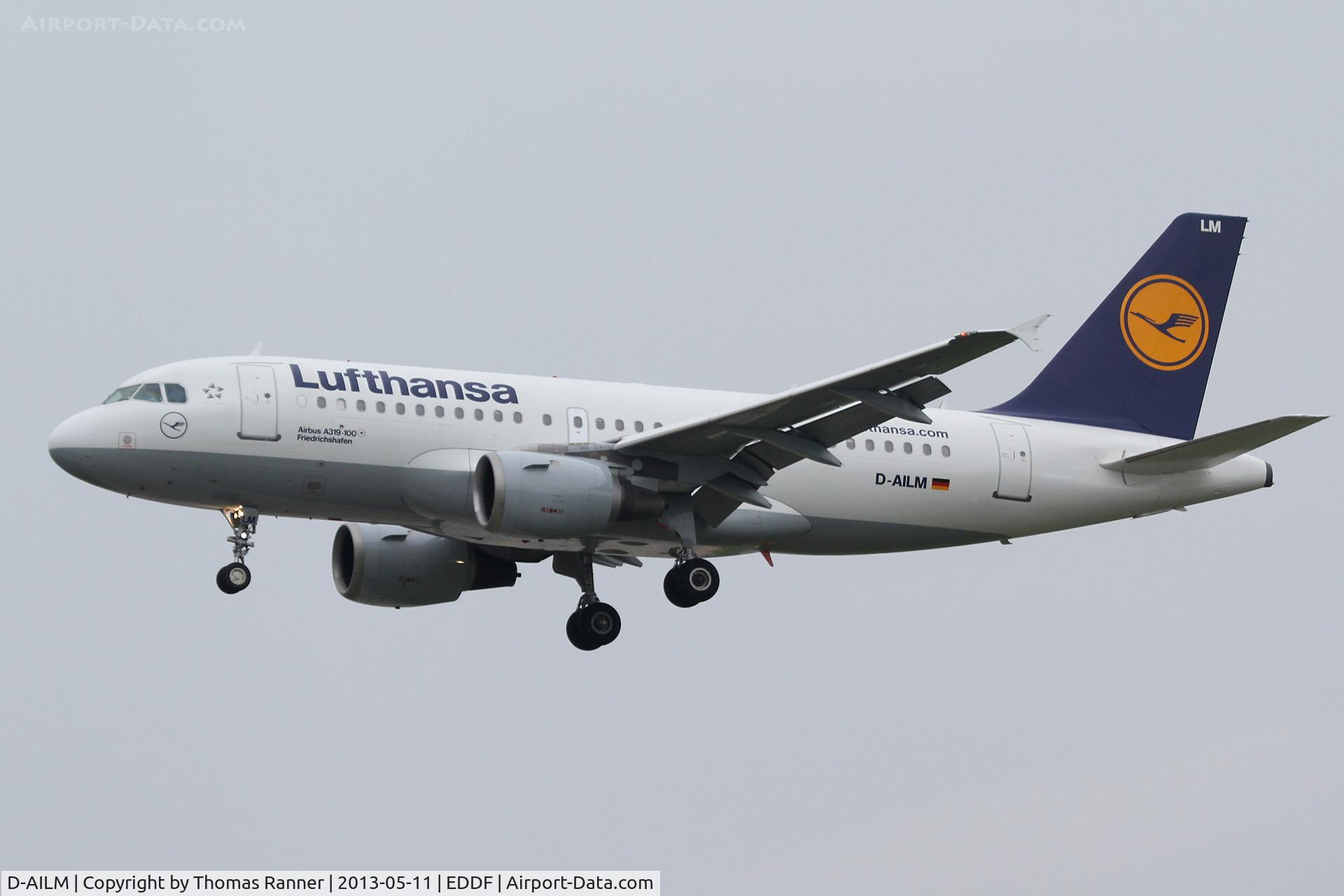 D-AILM, 1997 Airbus A319-114 C/N 694, Lufthansa Airbus A319