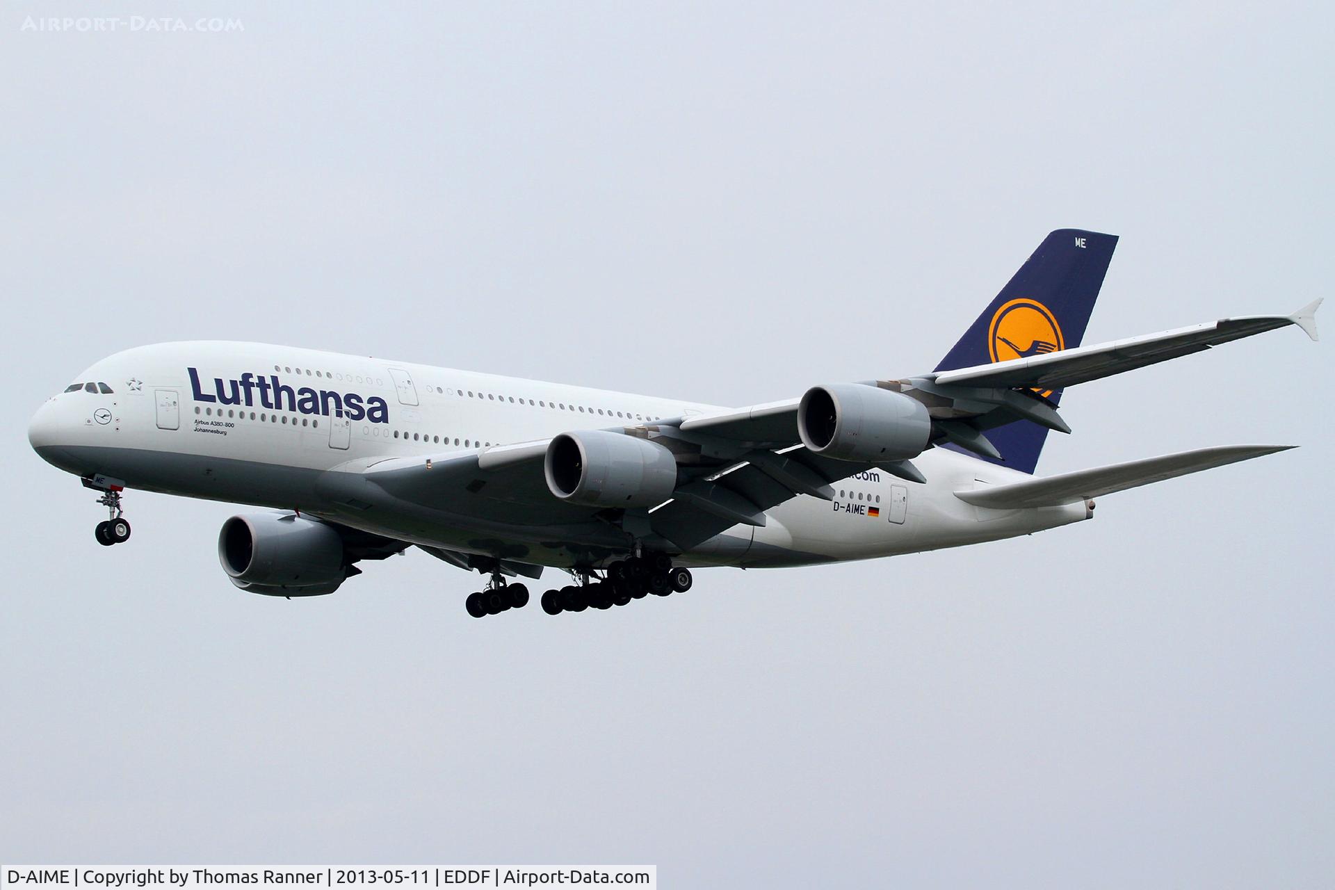 D-AIME, 2010 Airbus A380-841 C/N 061, Lufthansa Airbus A380