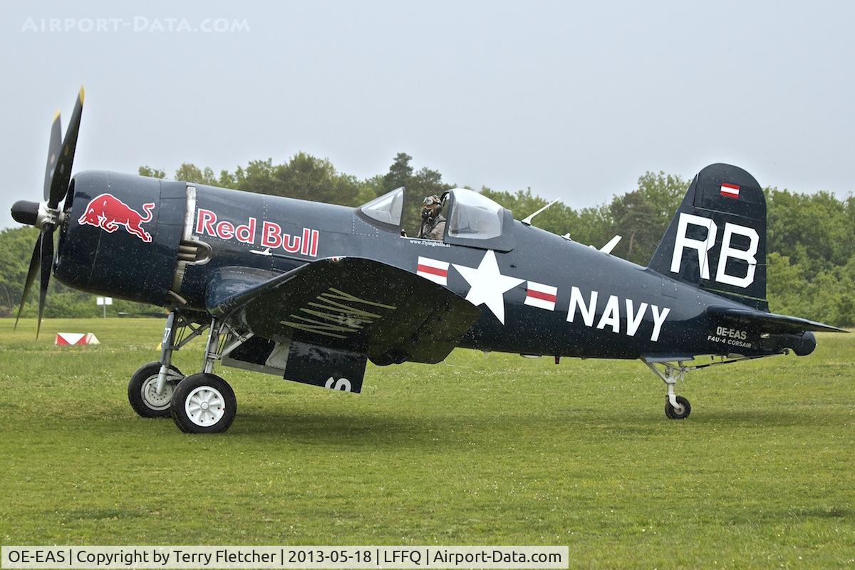 OE-EAS, 1945 Vought F4U-4 Corsair C/N 9149, At 2013 Airshow at La Ferte Alais , Paris , France