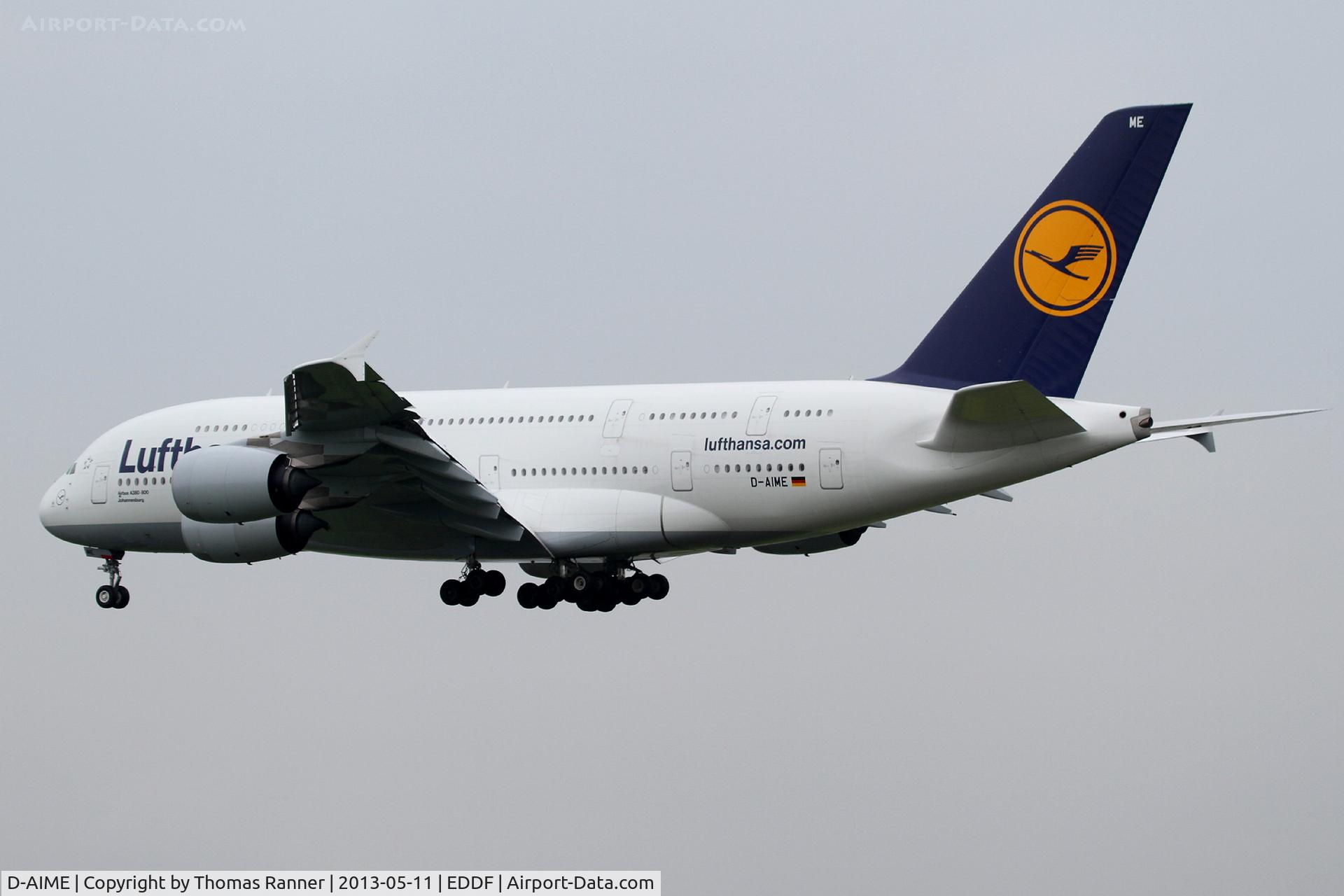 D-AIME, 2010 Airbus A380-841 C/N 061, Lufthansa Airbus A380