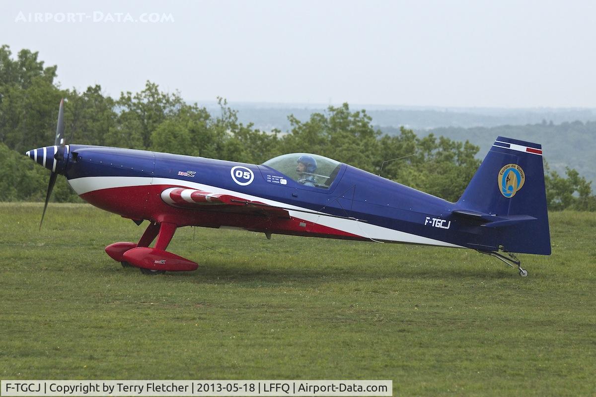 F-TGCJ, Extra EA-330SC C/N 05, At 2013 Airshow at La Ferte Alais , Paris , France