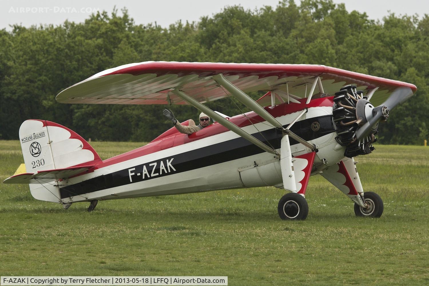 F-AZAK, Morane-Saulnier MS-230 C/N 403, At 2013 Airshow at La Ferte Alais , Paris , France