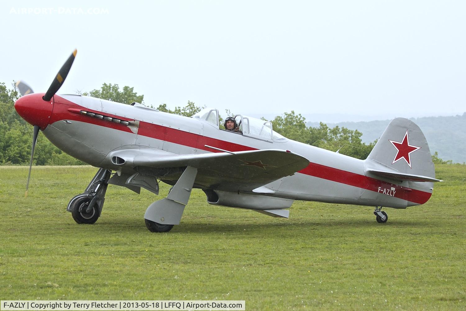 F-AZLY, Yakovlev Yak-3U C/N 172890, At 2013 Airshow at La Ferte Alais , Paris , France