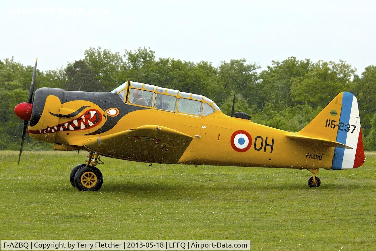 F-AZBQ, North American T-6G Texan C/N 182-535, At 2013 Airshow at La Ferte Alais , Paris , France