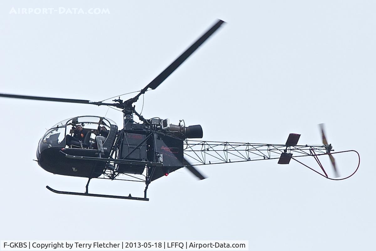 F-GKBS, Eurocopter SE-313B Alouette II C/N 1442, At 2013 Airshow at La Ferte Alais , Paris , France