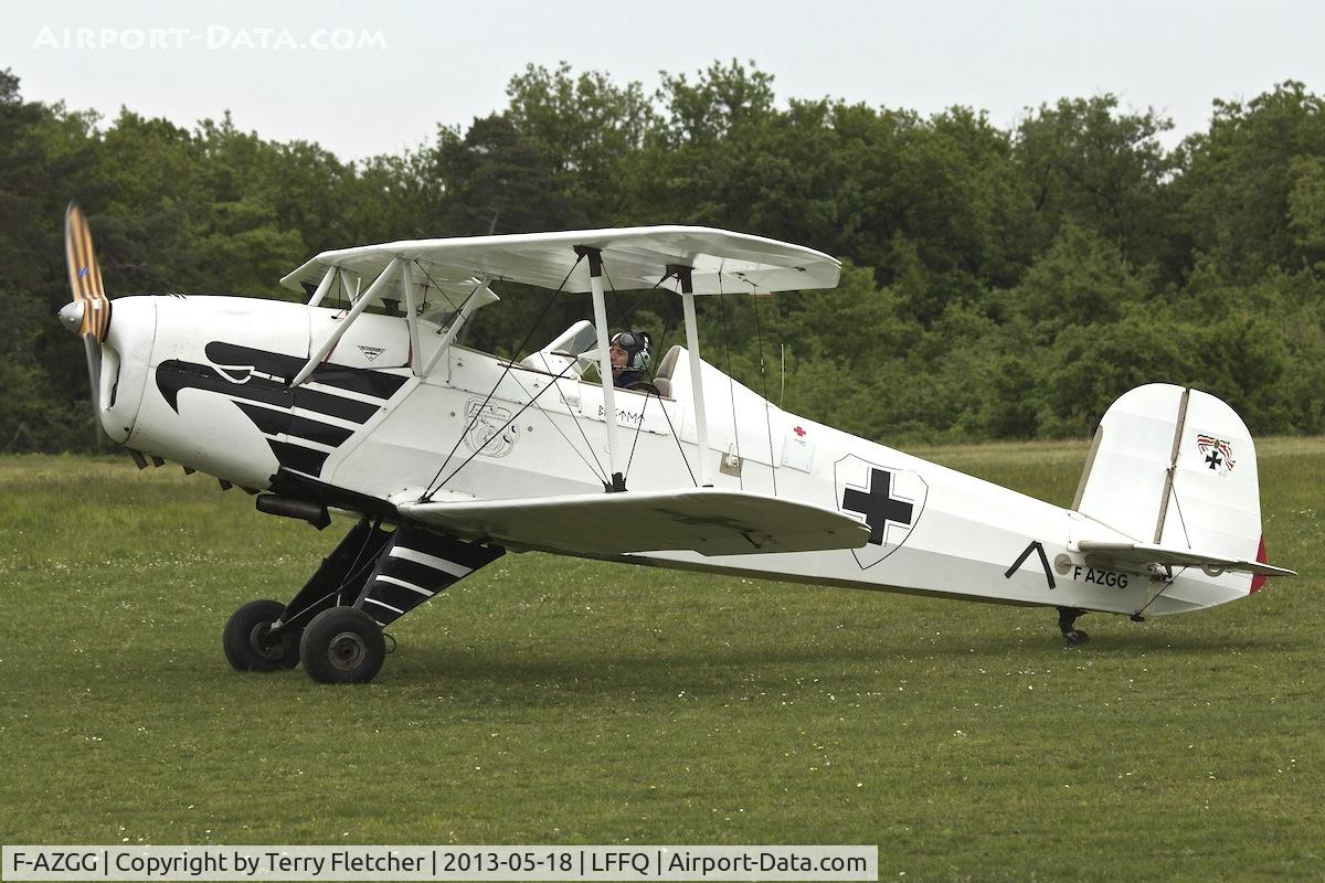 F-AZGG, 1958 CASA 1-131E Jungmann C/N 2156, At 2013 Airshow at La Ferte Alais , Paris , France