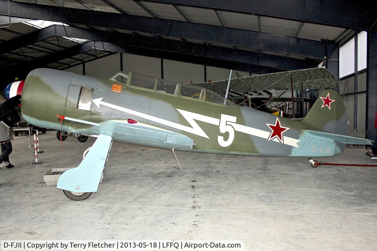 D-FJII, Yakovlev Yak-11 C/N Y-5434, At 2013 Airshow at La Ferte Alais , Paris , France