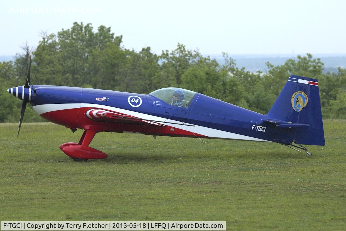 F-TGCI, Extra EA-330SC C/N 04, At 2013 Airshow at La Ferte Alais , Paris , France