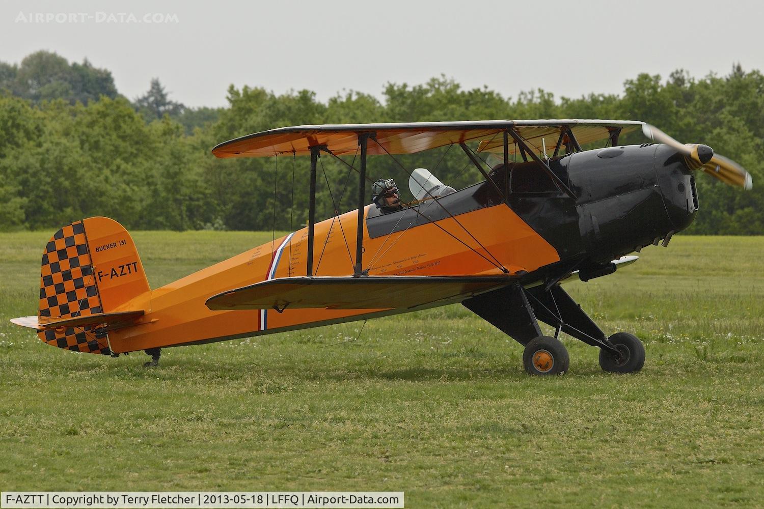 F-AZTT, CASA 1-131E Jungmann C/N 2241, At 2013 Airshow at La Ferte Alais , Paris , France