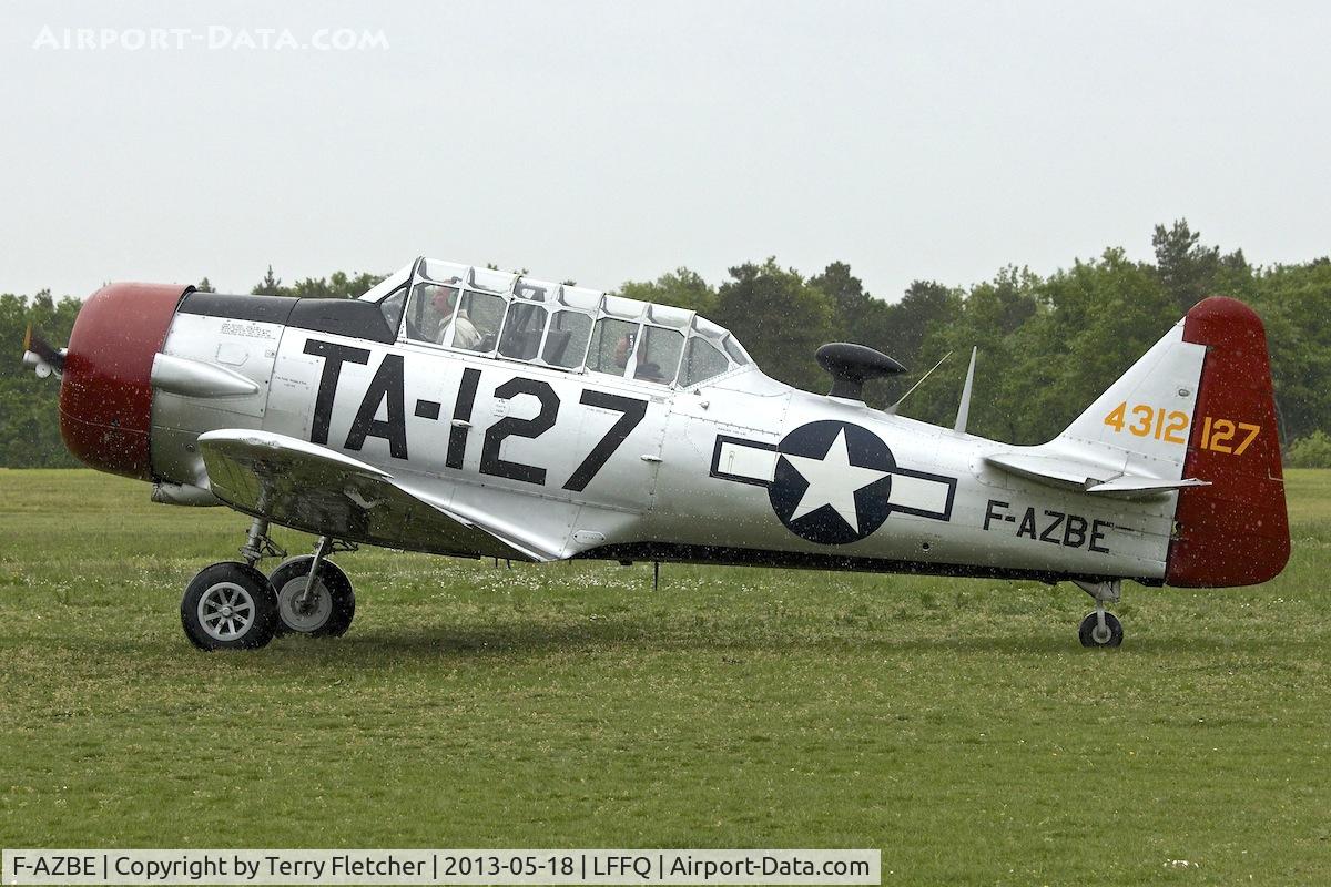 F-AZBE, North American AT-6C Harvard IIA C/N 88-12127, At 2013 Airshow at La Ferte Alais , Paris , France