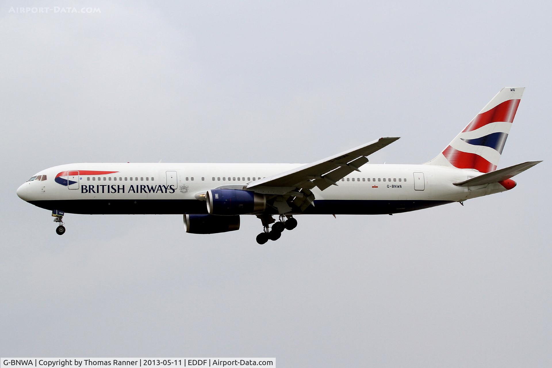 G-BNWA, 1989 Boeing 767-336 C/N 24333, British Airways Boeing 767