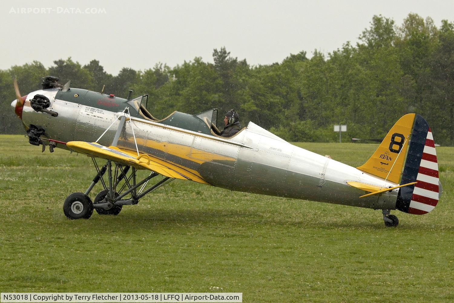 N53018, 1941 Ryan Aeronautical ST3KR C/N 1164, At 2013 Airshow at La Ferte Alais , Paris , France
