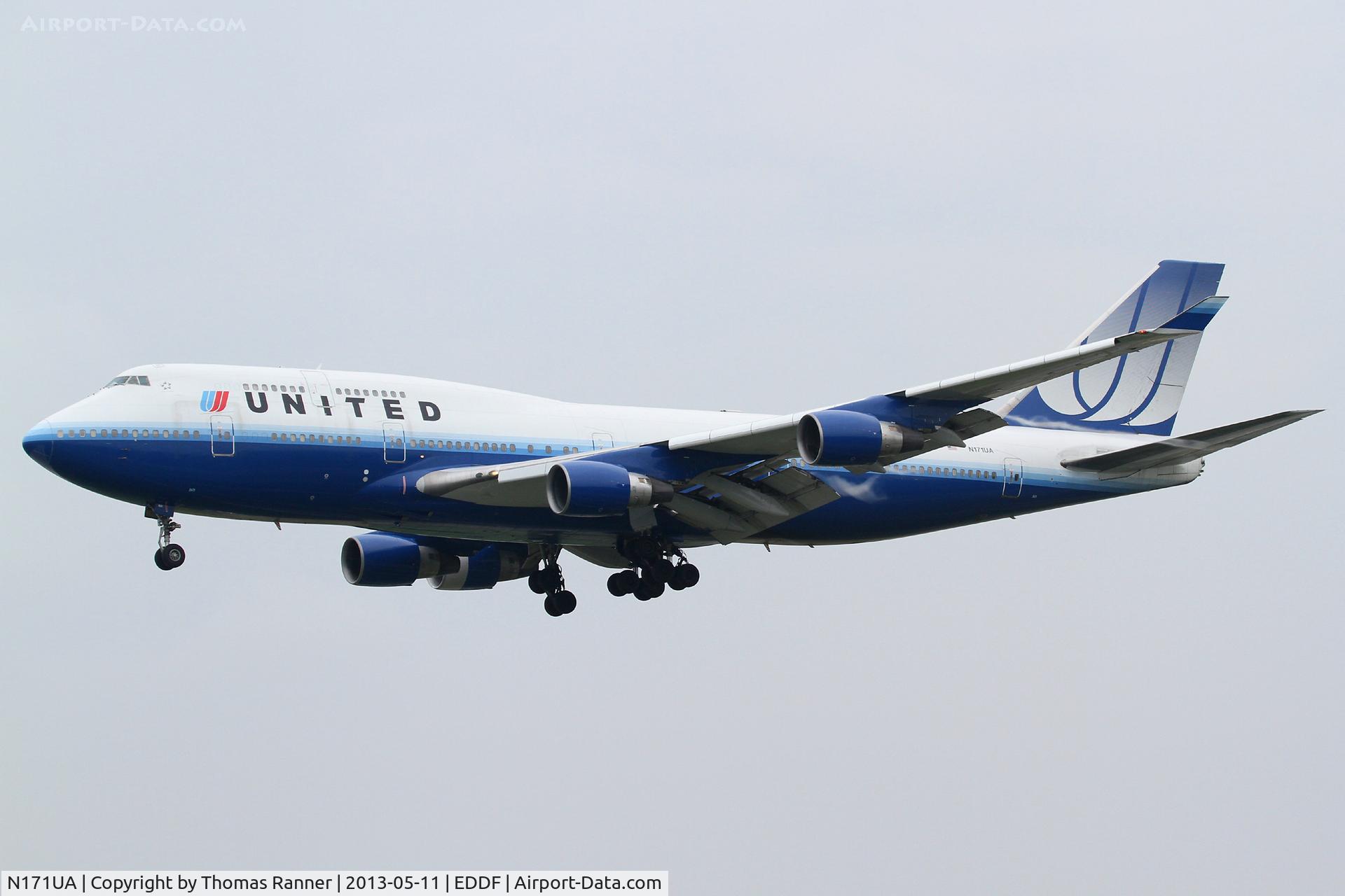 N171UA, 1989 Boeing 747-422 C/N 24322, United Boeing 747