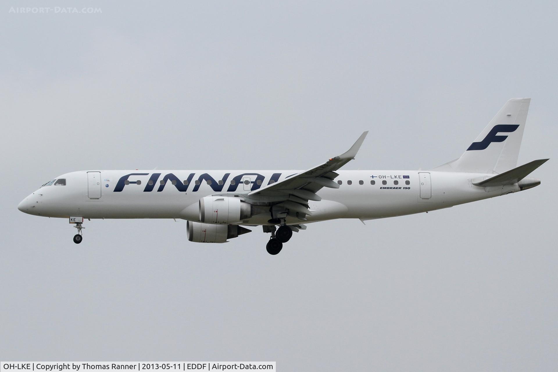 OH-LKE, 2007 Embraer 190LR (ERJ-190-100LR) C/N 19000059, Finnair Embraer 190
