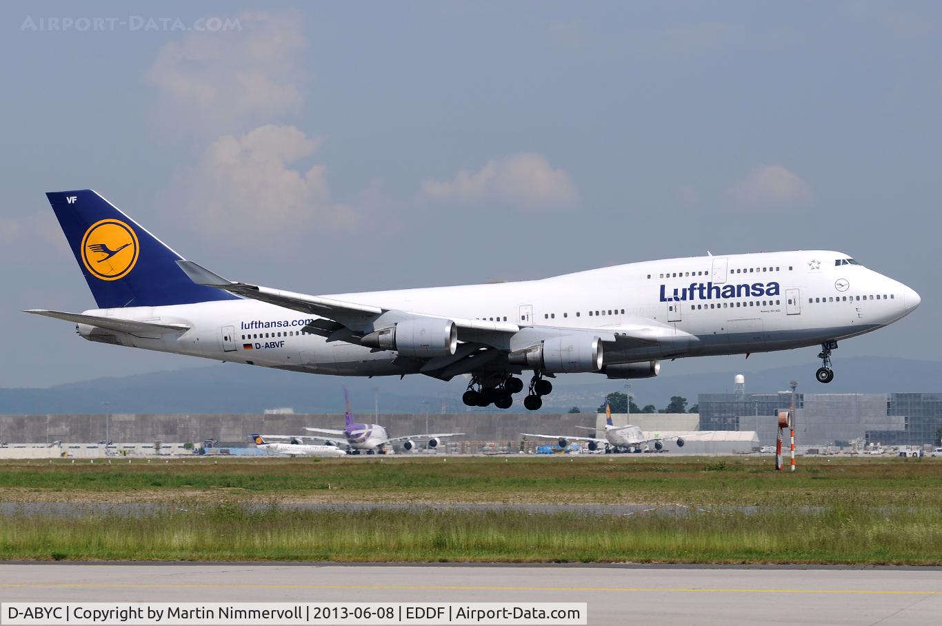 D-ABYC, 2012 Boeing 747-830 C/N 37828, Lufthansa