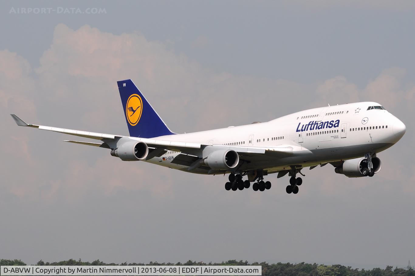 D-ABVW, 1999 Boeing 747-430 C/N 29493, Lufthansa