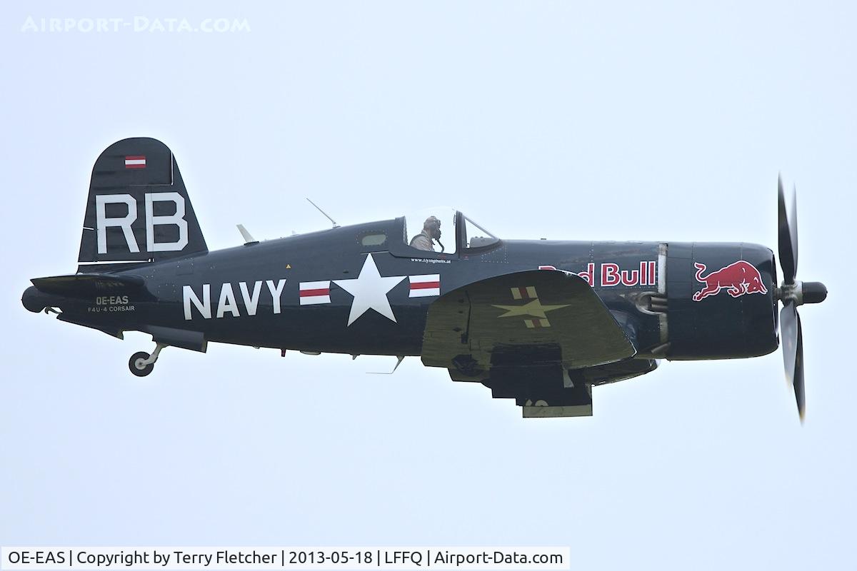 OE-EAS, 1945 Vought F4U-4 Corsair C/N 9149, At 2013 Airshow at La Ferte Alais , Paris , France