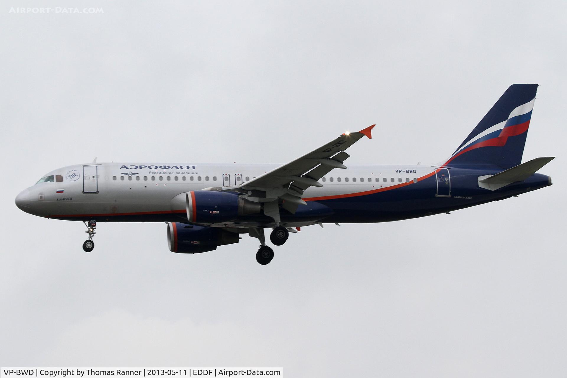VP-BWD, 2003 Airbus A320-214 C/N 2116, Aeroflot Airbus A320