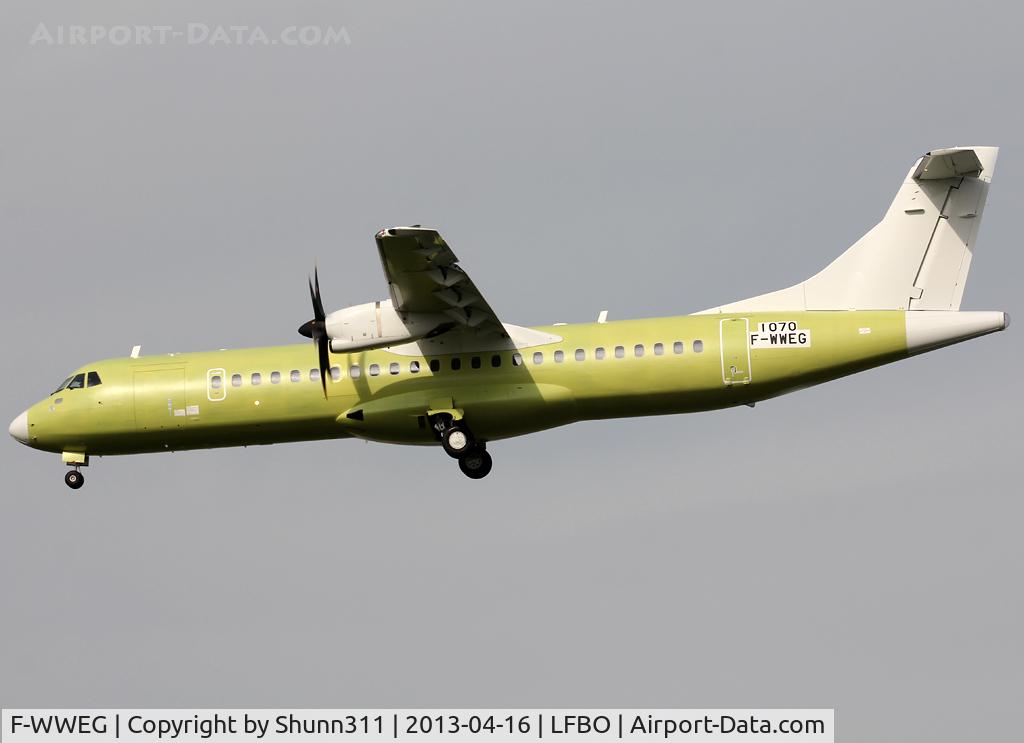 F-WWEG, 2013 ATR 72-600 C/N 1070, C/n 1070 - Landing in storage c/s... For Air KBZ
