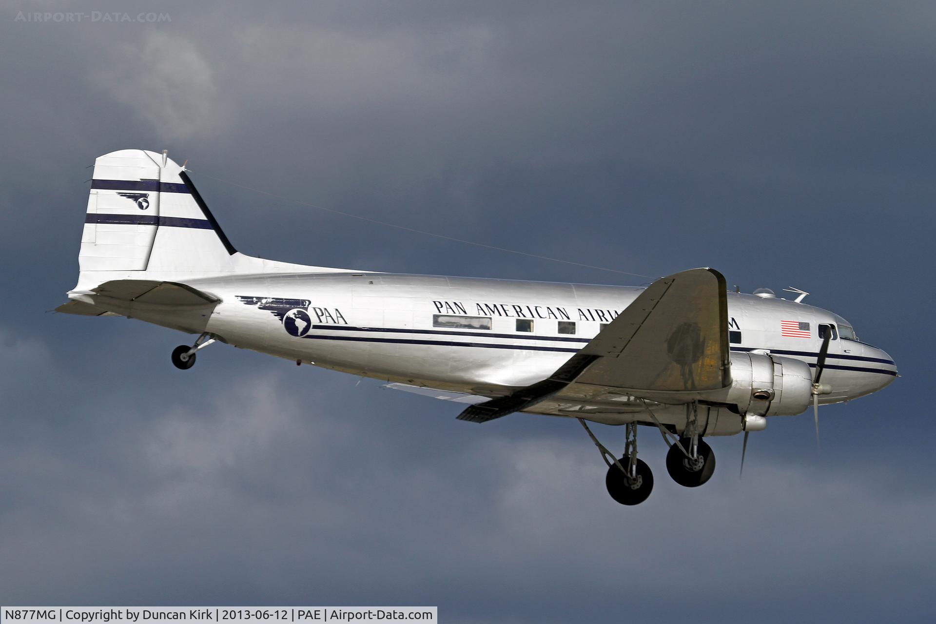N877MG, 1949 Douglas DC-3C C/N 20806, Yeah for the black clouds too!