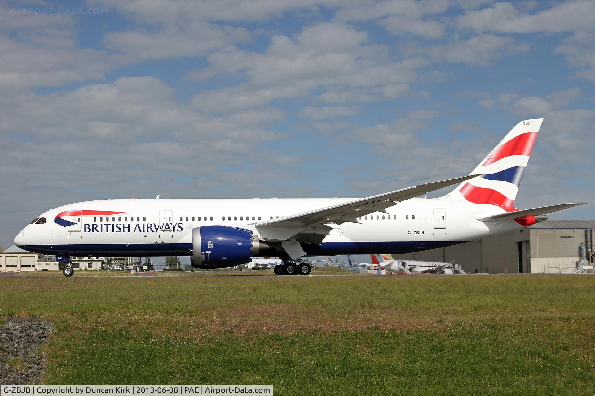 G-ZBJB, 2013 Boeing 787-8 Dreamliner C/N 38610, First flight of a BA B.787