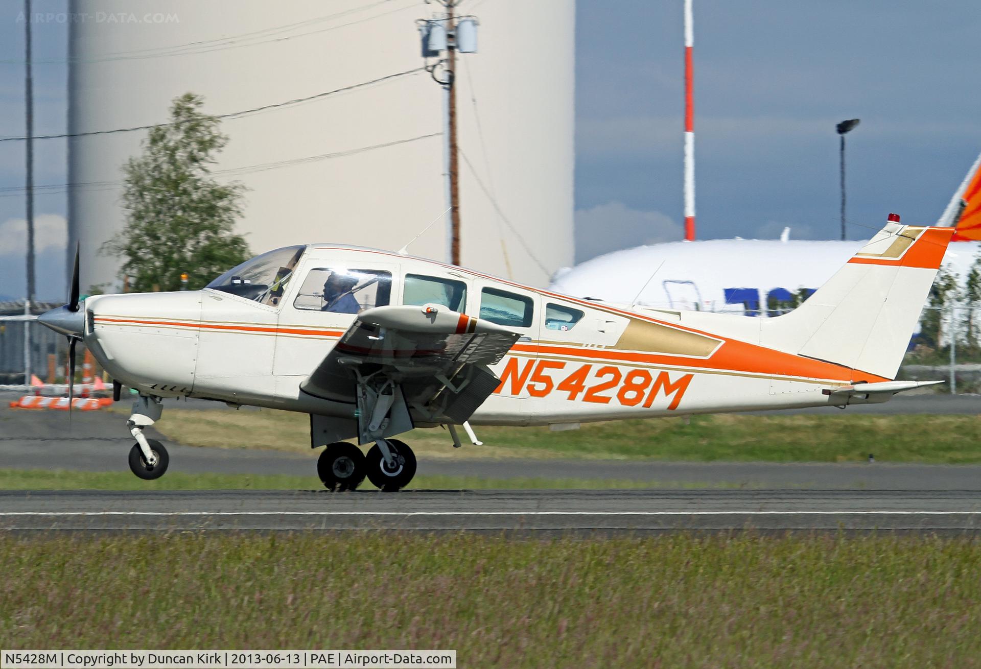 N5428M, 1978 Beech C24R C/N MC-574, Arrival on 34L