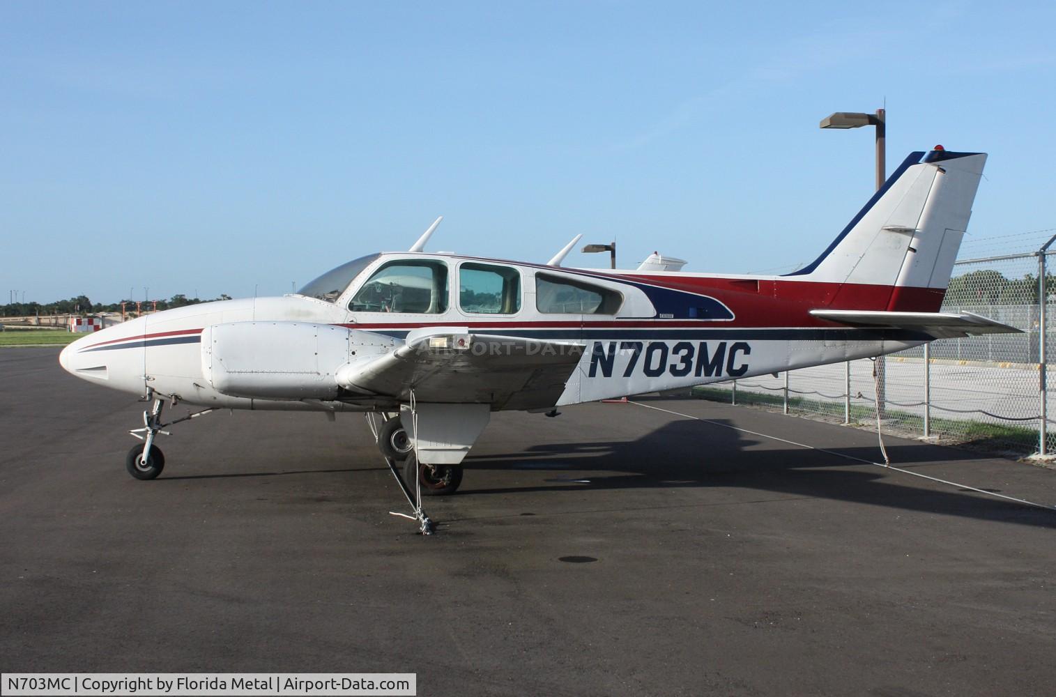 N703MC, 1974 Beech E-55 Baron C/N TE-974, Beech E55