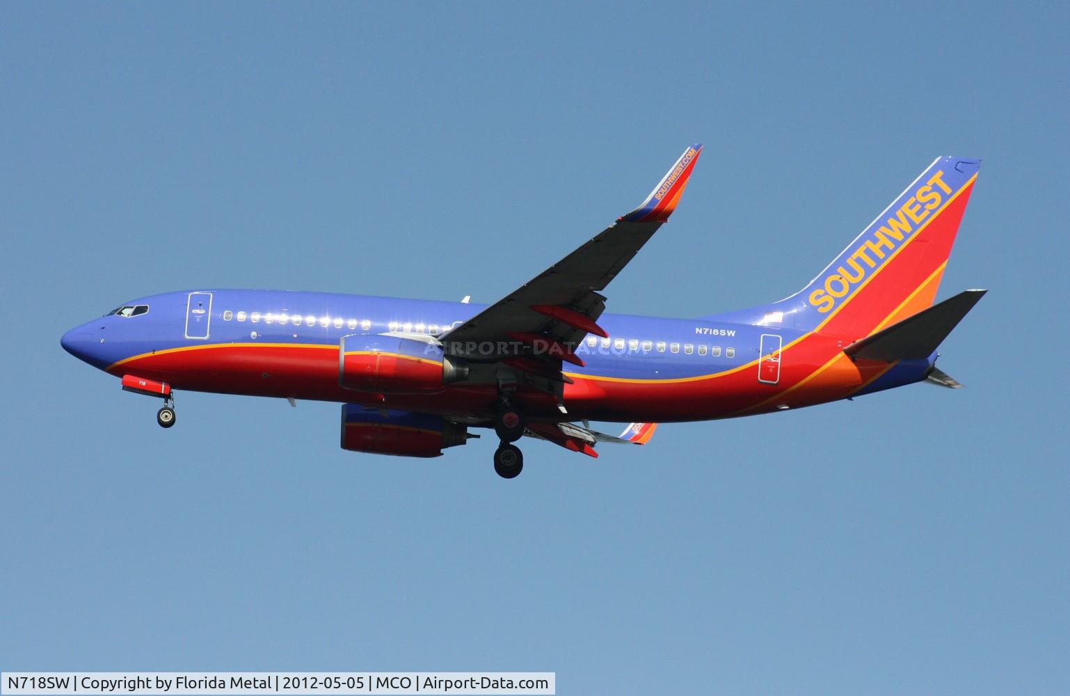 N718SW, 1998 Boeing 737-7H4 C/N 27852, Southwest 737